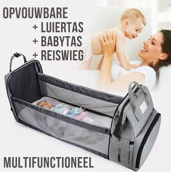 LuierRugzak met Babybed, USB poort en extra veel ruimte!