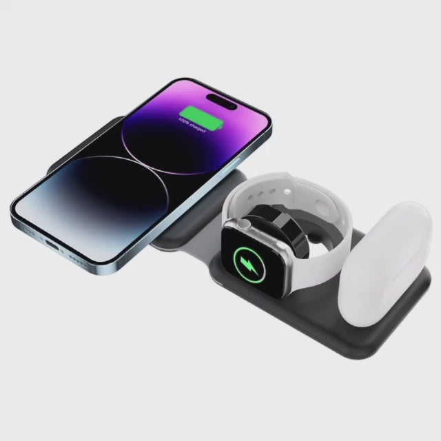 3 In 1 Magnetic Foldable Charger!