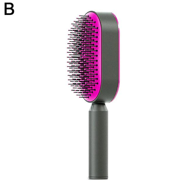 Brosse à cheveux autonettoyante