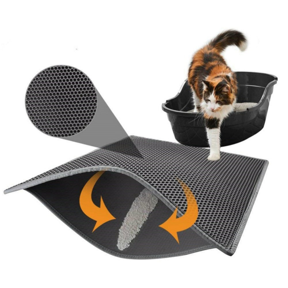 Waterdichte Kattenbak  Mat - Laat de korrels verdwijnen!